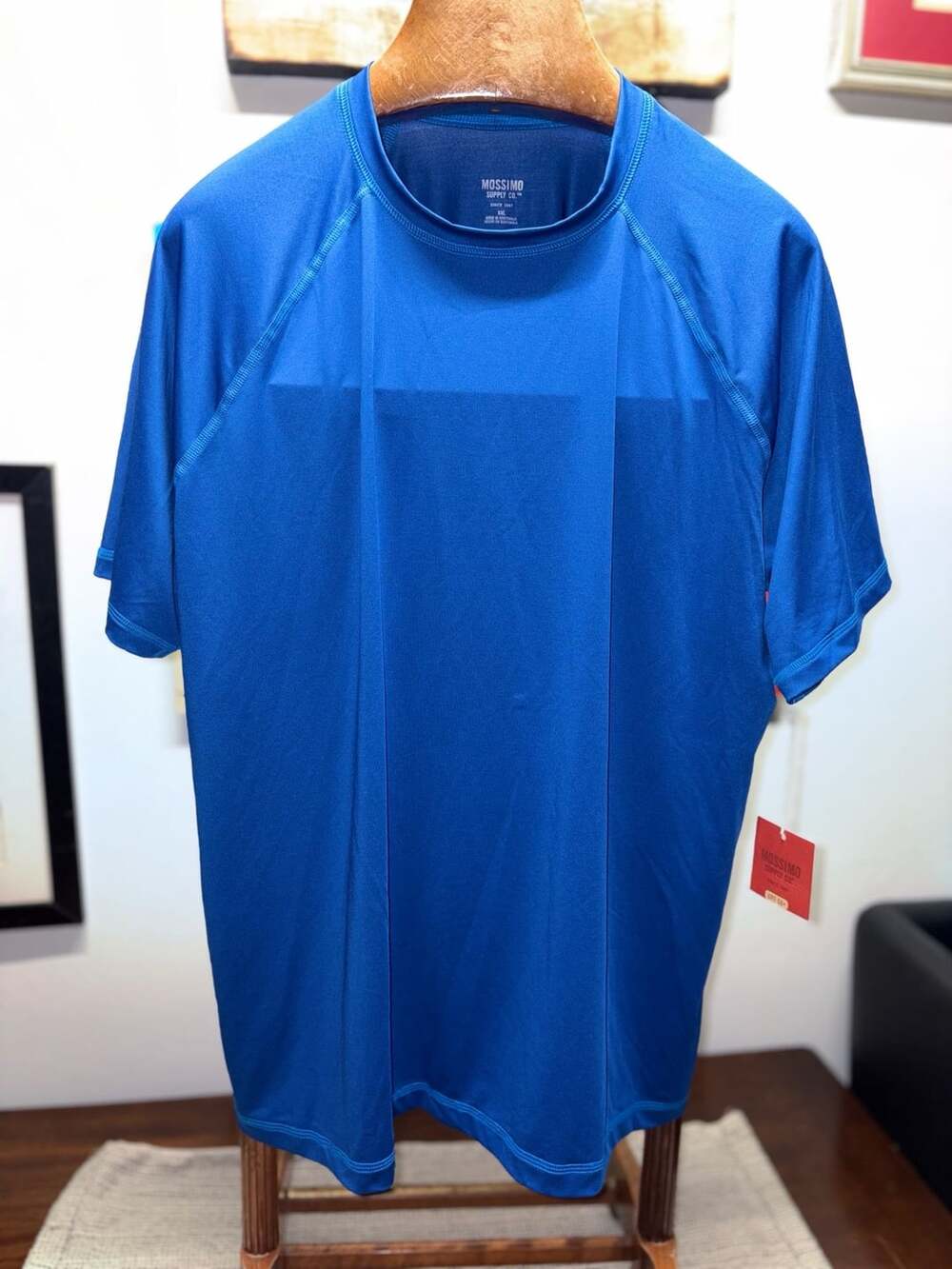 Mossimo Supply Co. Athletic T-Shirt Size XXL Blue UPF 50+